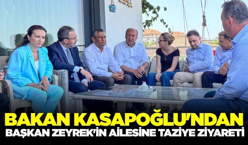 Bakan Kasapoğlu'ndan Zeyrek ailesine taziye