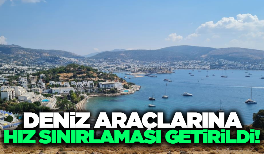 Bodrum Koylarında Hız Sınırı Uygulaması Başladı
