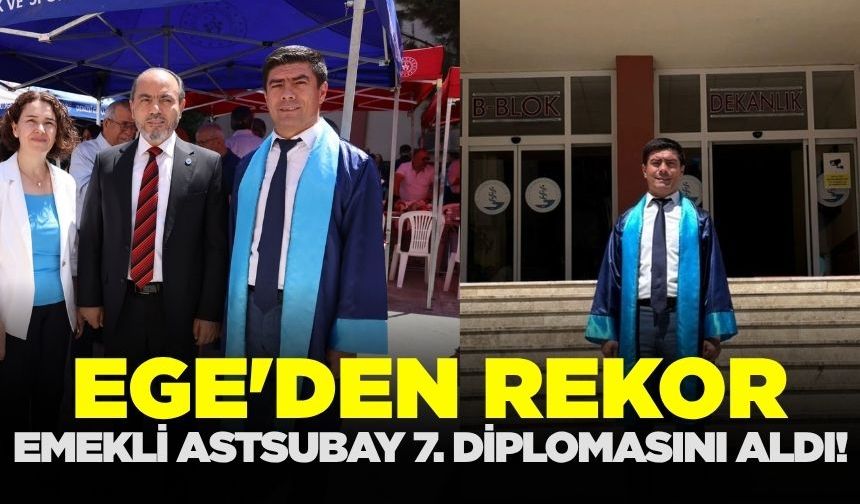 Ege'de yaşayan Emekli Astsubaydan gururlandıran tablo