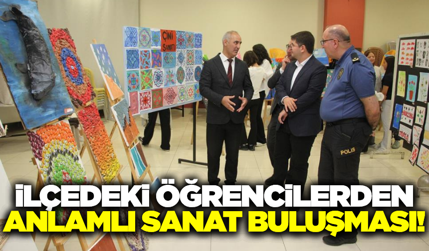Kula'da öğrencilerin sergisi büyük ilgi gördü!