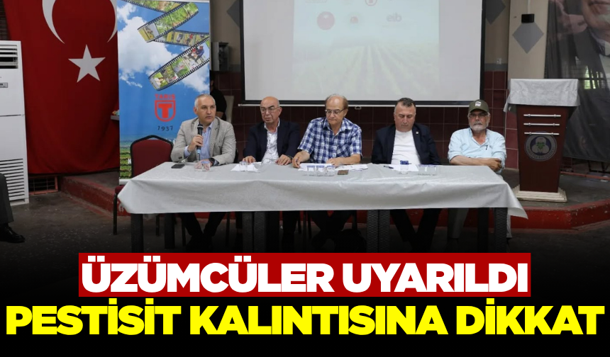 Manisa'da üzüm üreticileri bilgilendirildi