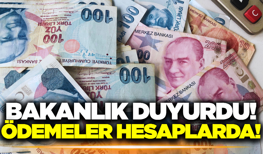 Haziran ayı ödemeleri hesaplarda: 1 milyar 227 milyon TL!