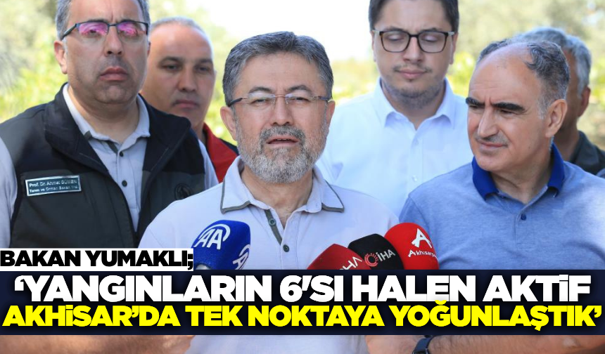 Orman yangınlarıyla ilgili Bakan Yumaklı'dan açıklama!
