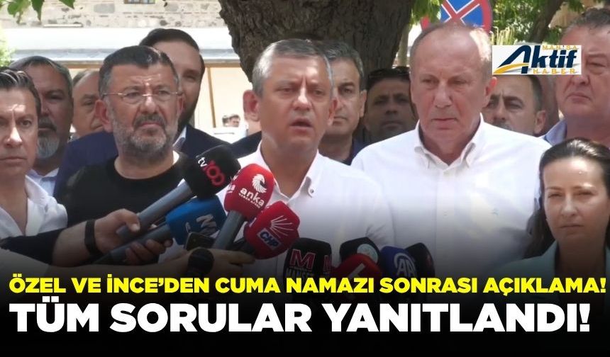 Özgür Özel, Manisa’da cuma namazının ardından gazetecilerin sorularını yanıtladı