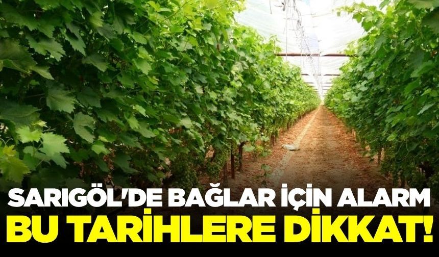 Sarıgöllü Çiftçilerin dikkatine!