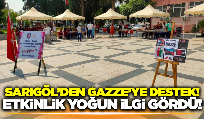 Sarıgöl'den Gazze'ye destek eli!