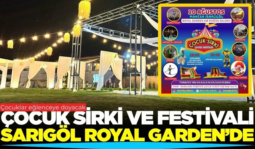 Sarıgöl'de çocukları muhteşem bir etkinlik bekliyor
