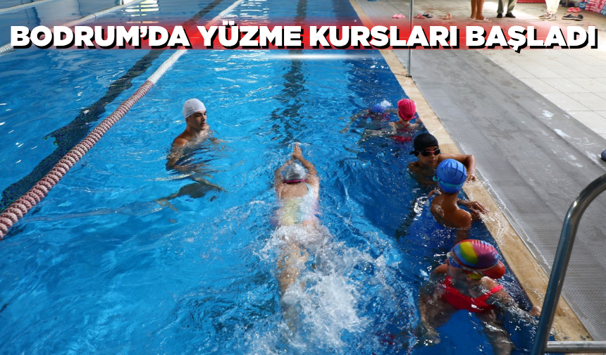 Bodrum'da ücretsiz yüzme kursları başladı
