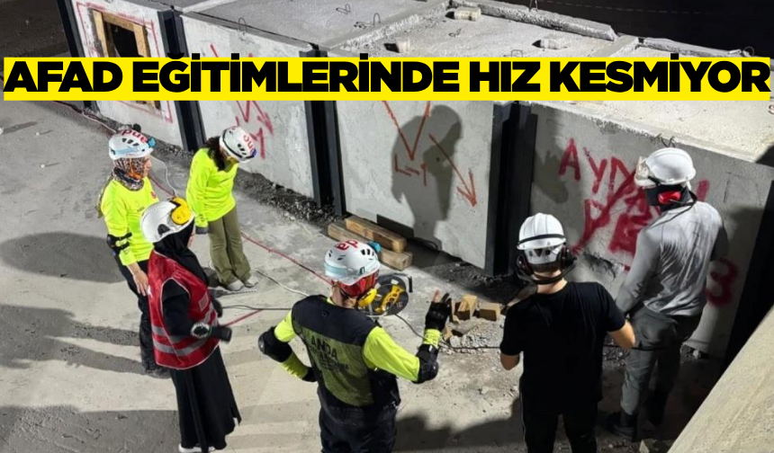 Aydın'da AFAD'dan afetlere hazırlık eğitimi