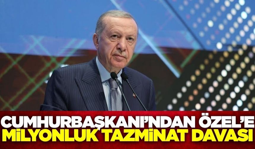 Cumhurbaşkanı'ndan Özel'e milyonluk tazminat davası