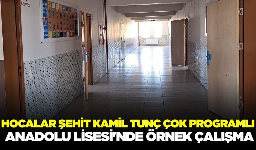 Ege'de Anadolu Lisesi'nde örnek çalışma!