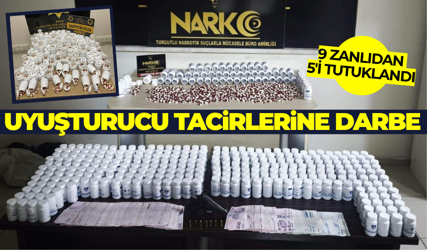 Manisa'da Uyuşturucu Operasyonu! 9 Zanlıdan 5'i Tutuklandı
