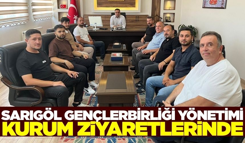 Sarıgöl Gençlerbirliği Belediyespor kurum ziyaretlerinde