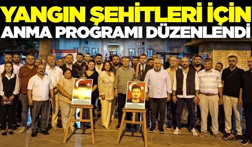 Denizli'de yangın şehitleri için anma programı düzenlendi