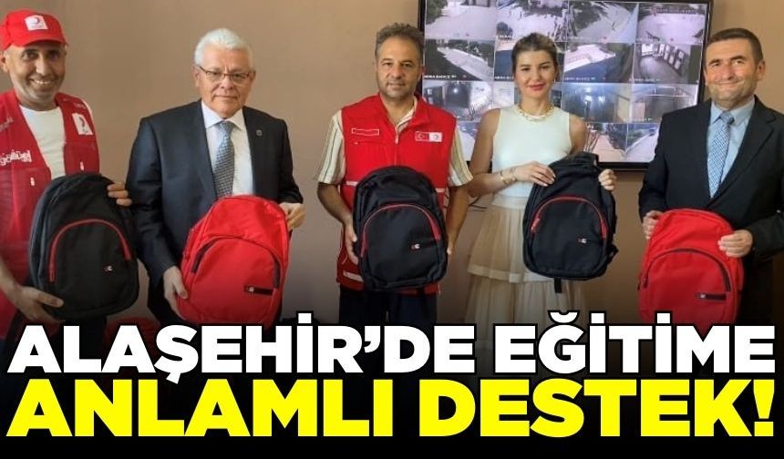 Alaşehir'de öğrencilere destek!