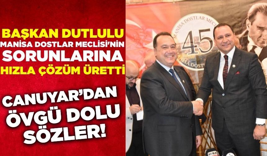 Canuyar,  "Manisa, Ferdi Zeyrek'ten sonra yine halkla iç içe bir Belediye Başkanına sahip"