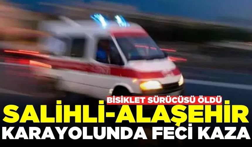 Manisa'da kamyonetin çarptığı bisiklet sürücüsü öldü