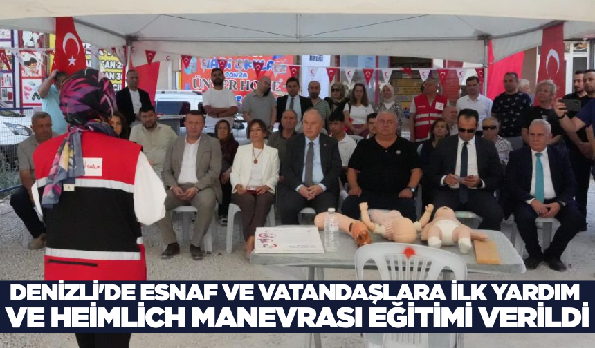 Denizli'de İlk Yardım ve Heimlich Manevrası Eğitimi Düzenlendi
