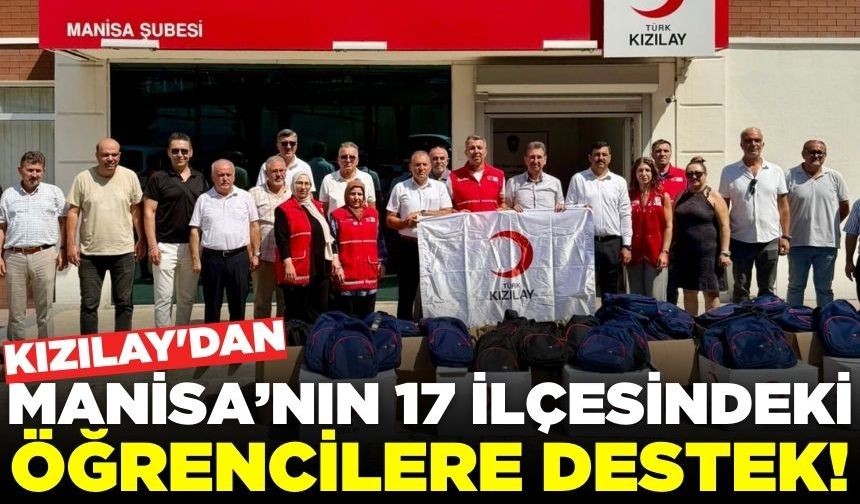 Türk Kızılay Manisa’dan öğrencilere anlamlı destek!