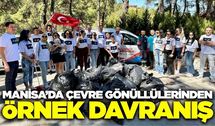 Manisa'da gönüllülerden temizlik çalışması