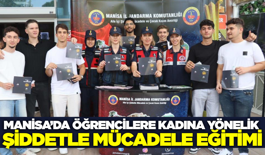 Manisa'da öğrenciler kadına yönelik şiddetle mücadele eğitimi aldı
