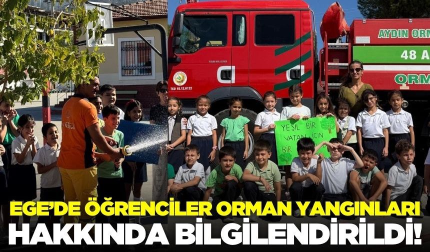 Ege'de öğrencilere anlamlı bilgilendirme!
