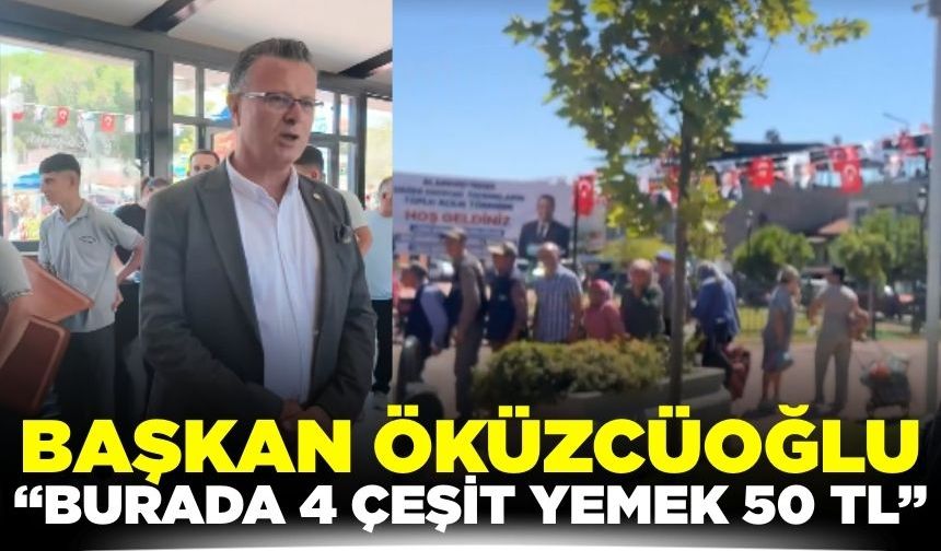 Başkan Öküzcüoğlu, Kent Lokantası'nda vatandaşlarla bir araya geldi