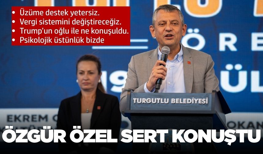 Özel Manisa'da önemli açıklamalarda bulundu!