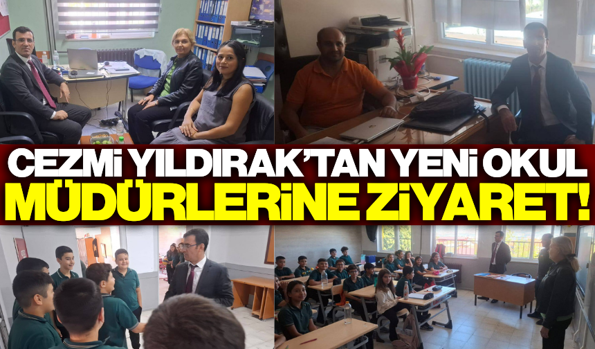 Sarıgöl İlçe Milli Eğitim Müdürü'nden yeni atanan okul müdürlerine ziyaret!