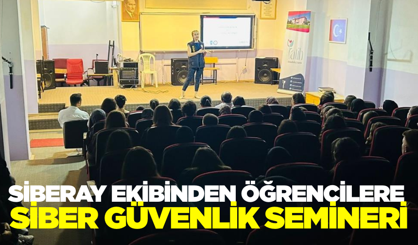 Kütahya'da öğrenciler siber suçlara karşı bilinçleniyor
