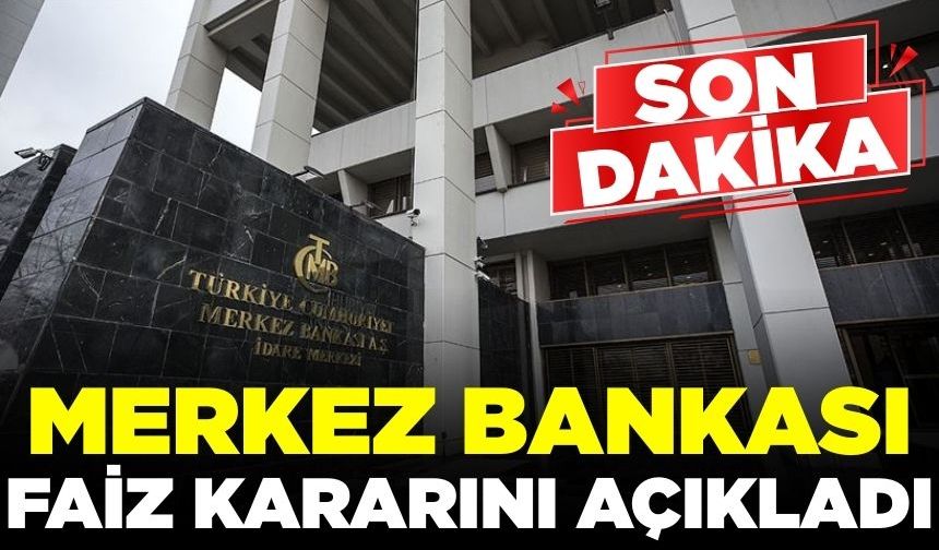 Merkez Bankası faizi yüzde 43’ten yüzde 40,5'e indirdi