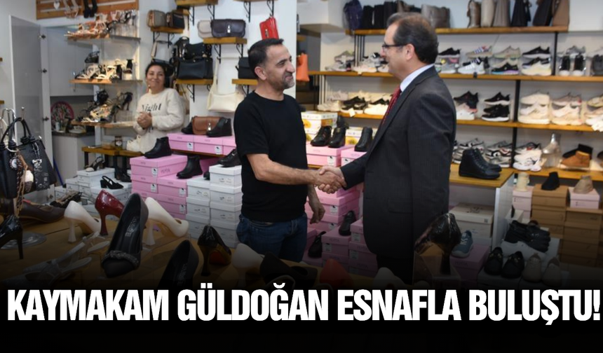 Kaymakam Ali Güldoğan, Esnafın Sorunlarını Dinledi