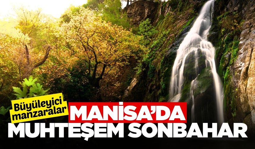 Manisa'da sonbahar manzaraları görenleri büyülüyor