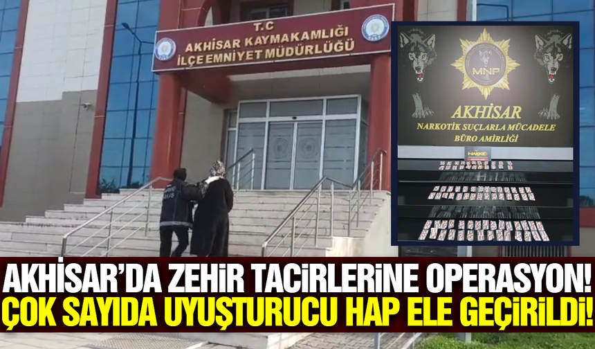 Akhisar'da iki adrese eş zamanlı baskın! 1 kişi tutuklandı