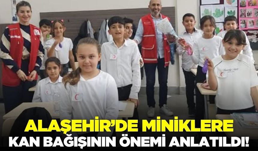Alaşehir’de Çocuklara Kan Bağışının Önemi Anlatıldı