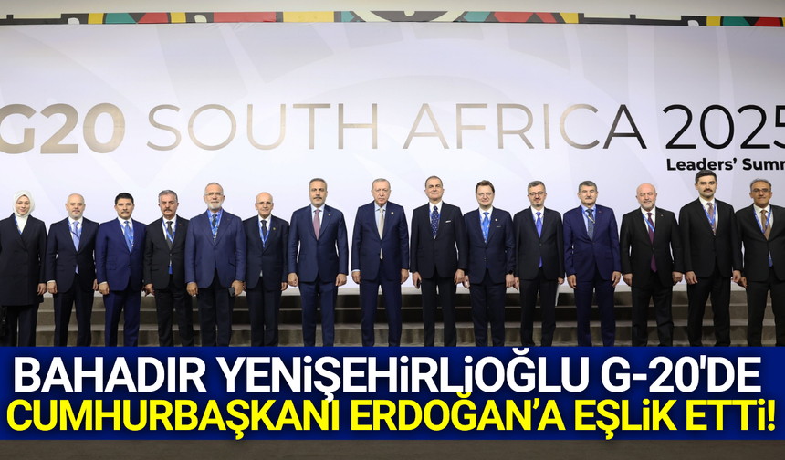Bahadır Yenişehirlioğlu G-20'de Cumhurbaşkanı Erdoğan'a eşlik etti