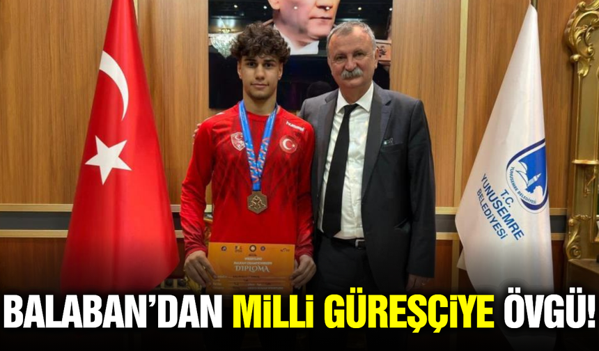 Milli Güreşçi Kadir Kadiroğlu'ndan Başkan Balaban'a ziyaret