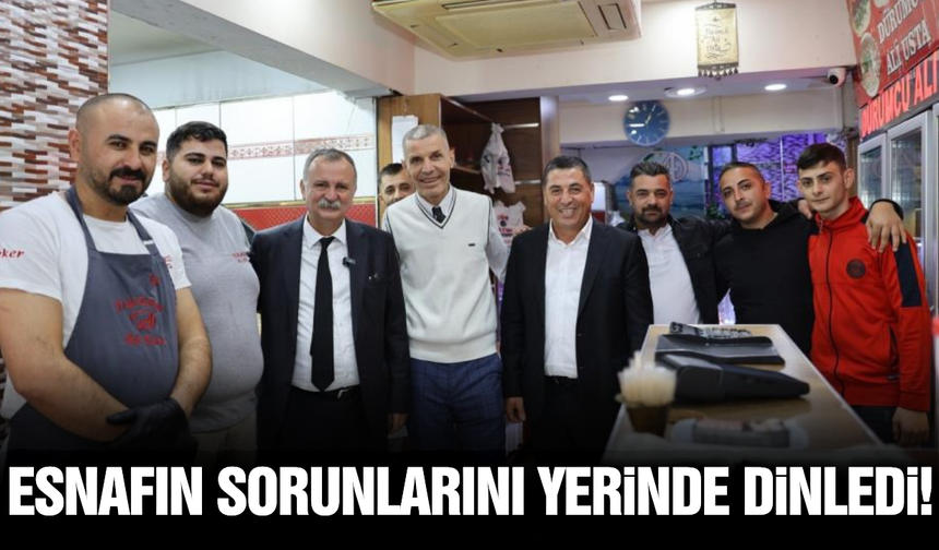 Başkan Balaban'dan komşu esnafa ziyaret!