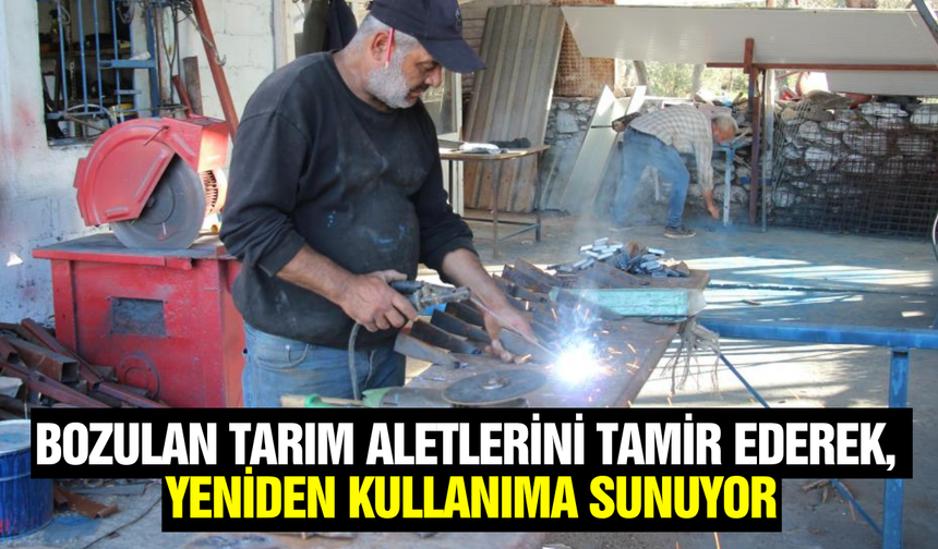 Çiftçiler yeni tarım aleti yerine tamire yöneldi