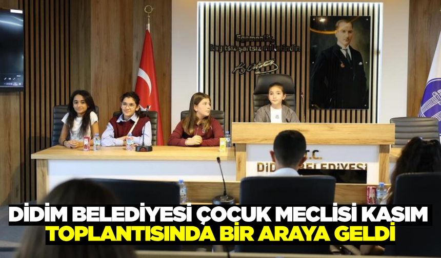 Didim'de yönetim çocukların fikirleriyle şekilleniyor