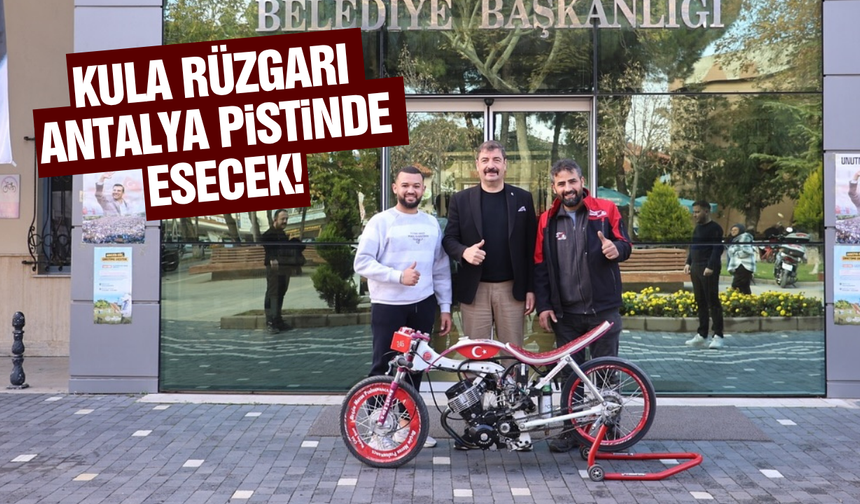 Kula Belediyesi'nden Türkiye Motosiklet Drag Yarışı sporcularına destek