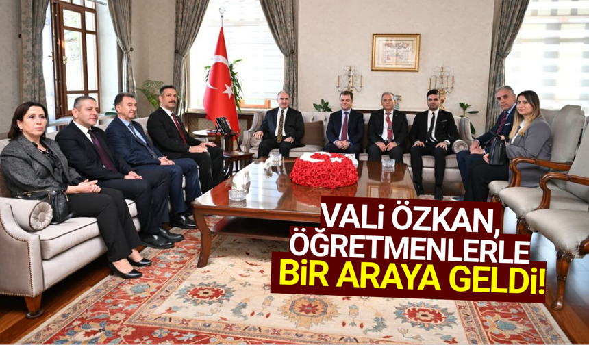 Manisa Valisi Özkan, eğitimin mimarlarını makamında ağırladı!