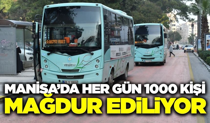 Turgutlu’dan Manisa’ya giden yolcular mağdur