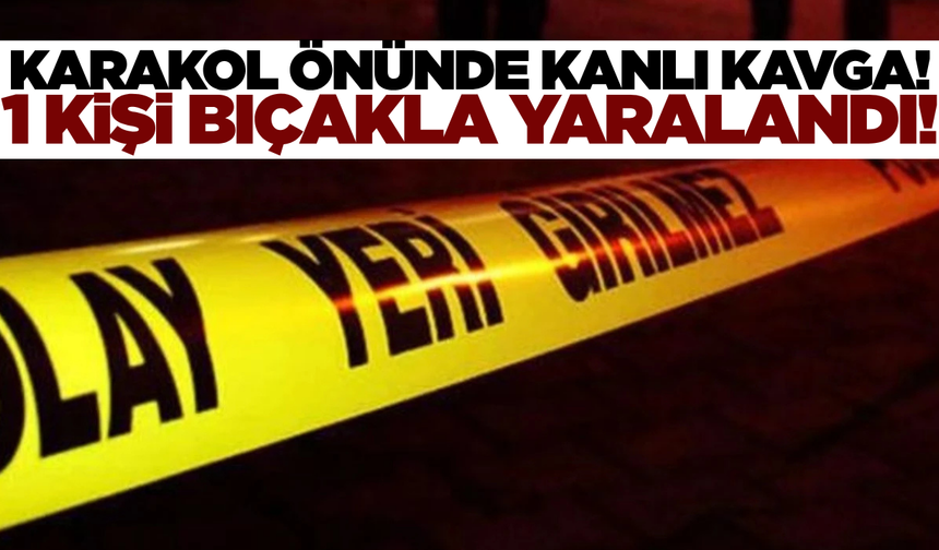 Manisa'da Karakol Önünde Bıçaklı Kavga: 1 Yaralı!