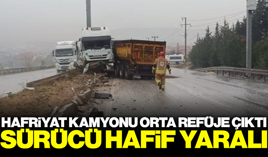 Manisa'da korkutan kaza: Sürücü hafif yaralandı!