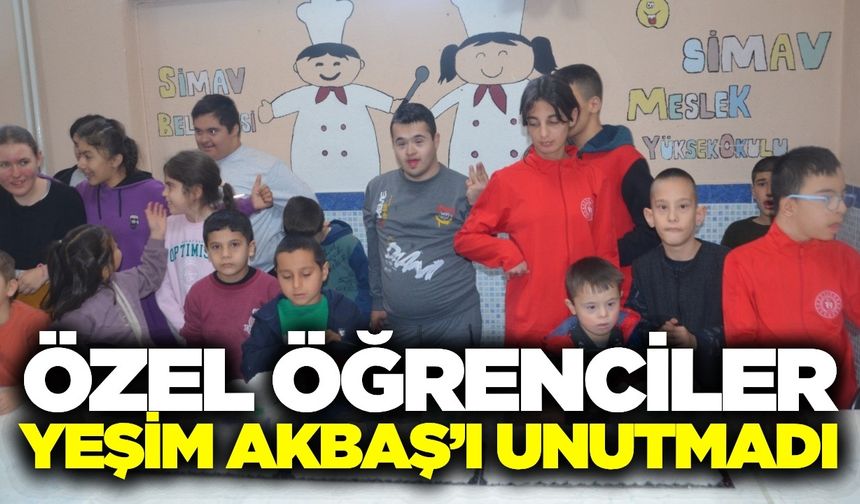 Özel öğrenciler Manisa'da vurulup hayatını kaybeden Akbaş'ı unutmadı