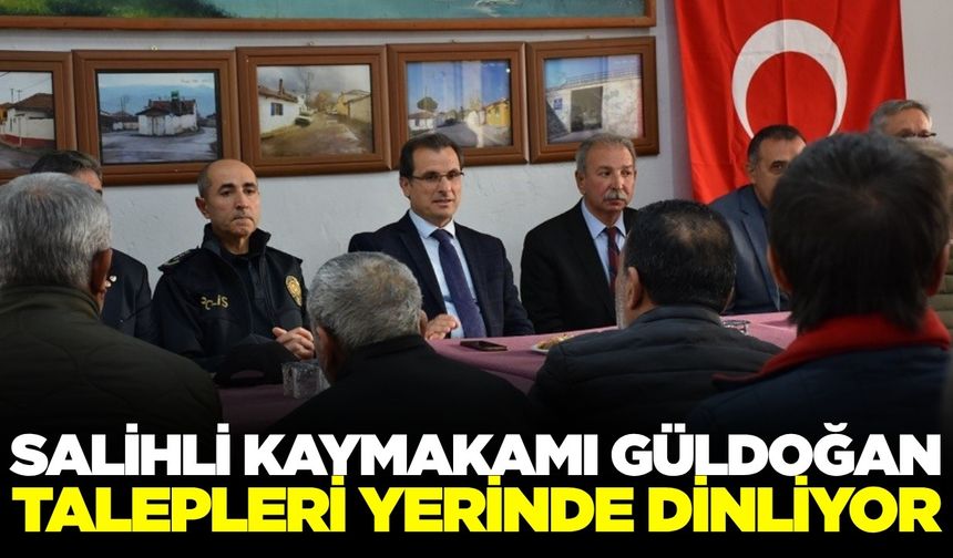 Kaymakam Güldoğan mahalle sakinleri ile buluştu