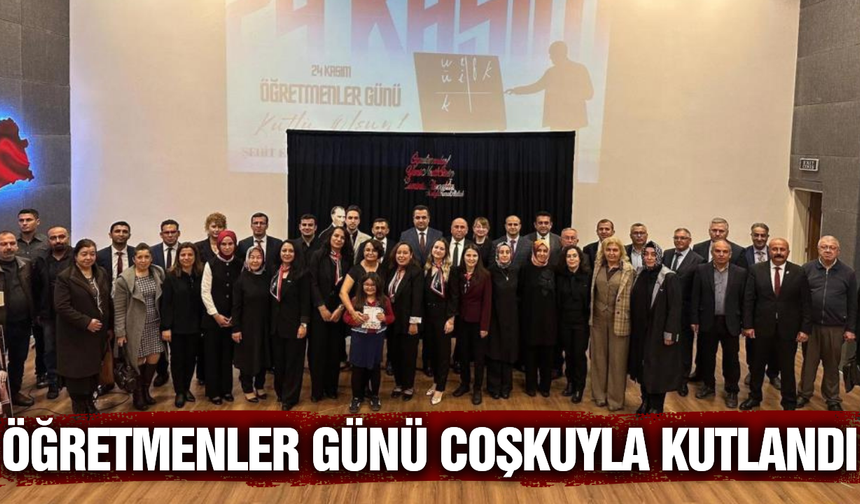 24 Kasım Öğretmenler Günü Sarıgöl'de kutlandı!