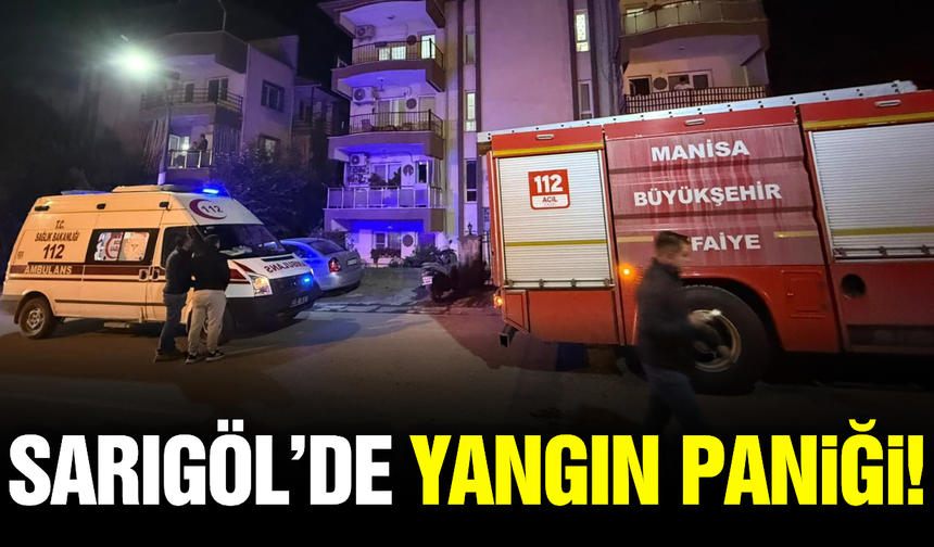 Sarıgöl’de Apartman Dairesinde Çıkan Yangın Korkuttu
