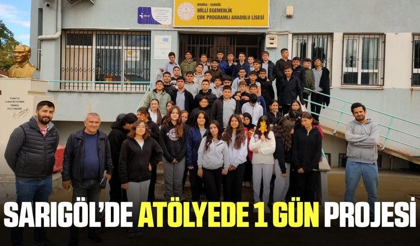 Sarıgöl'de öğrenciler mesleklerini yerinde tanıyor
